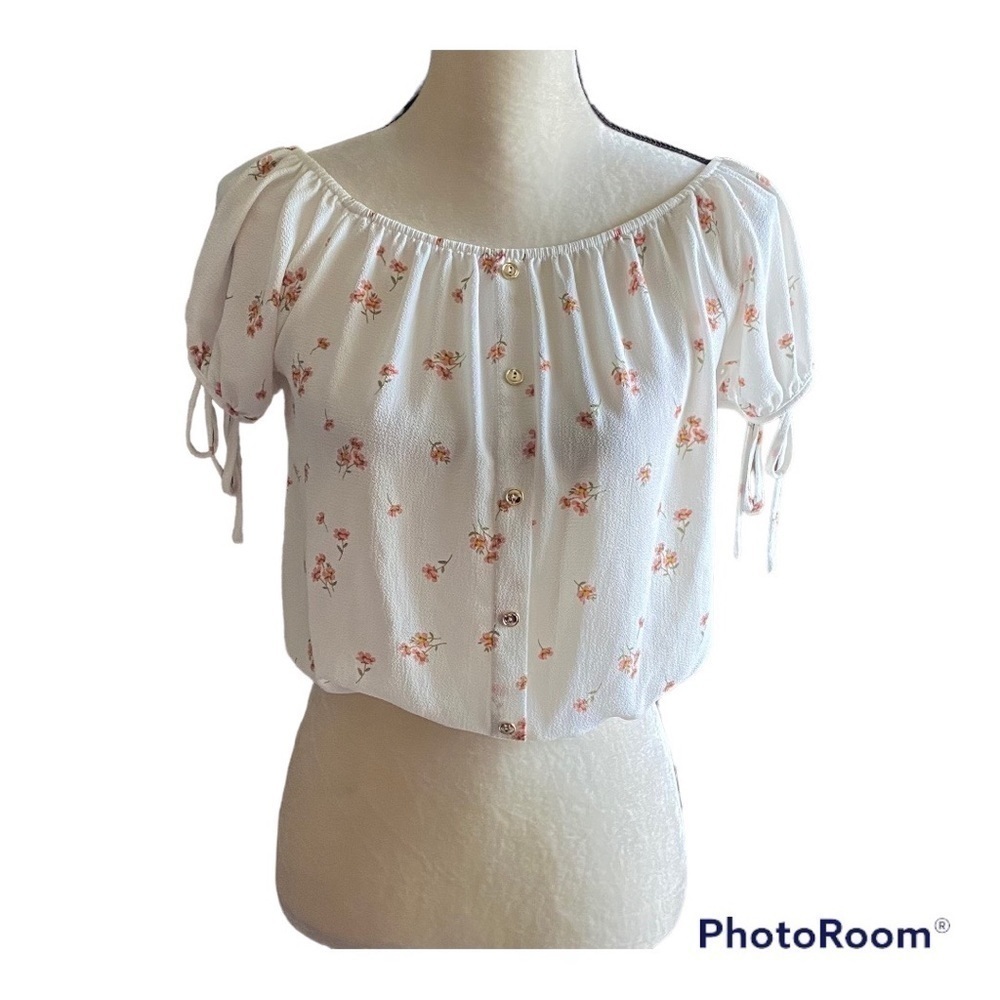 PAPERMOON-IVORY CROP TOP-SIZE SMALL